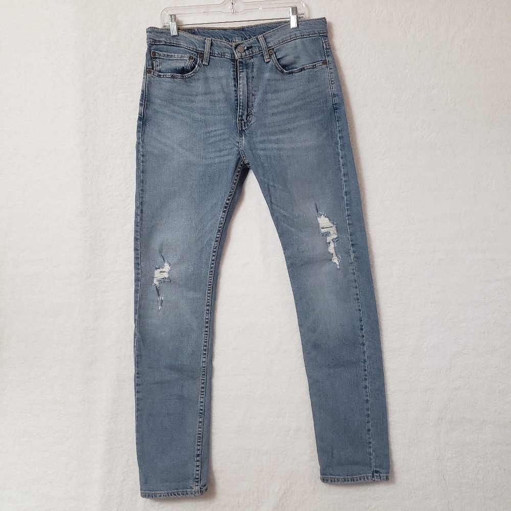 🚫SOLD🚫LEVIS 510 distressed jeans mens size 34x34